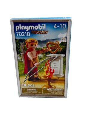 NIB Playmobil History 70218 Greek God Apollo Figure Lyre Bow & Arrow 14 Pcs